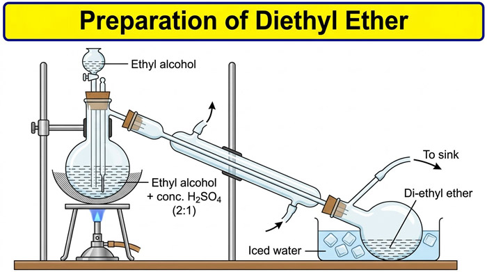 Diethyl-Ether-preparation