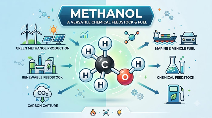 Read more about the article Methanol(CH3OH): Properties, Preparation, uses and Tests